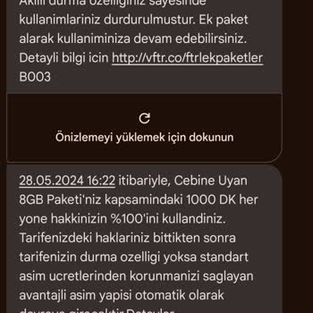 Vodafone'da Gereksiz Ücretlendirme