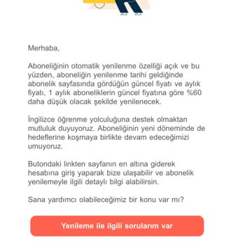 Cambly Fiyat Değişimi Yenileme Açık İken