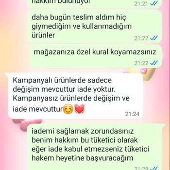 Ayşenur Dinçer Butik İade Talebimi Görmezden Geliyor