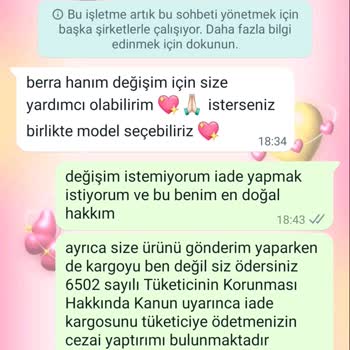 Ayşenur Dinçer Butik İade Talebimi Görmezden Geliyor