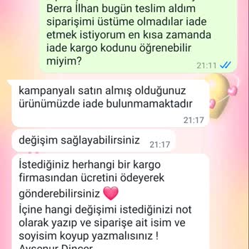Ayşenur Dinçer Butik İade Talebimi Görmezden Geliyor