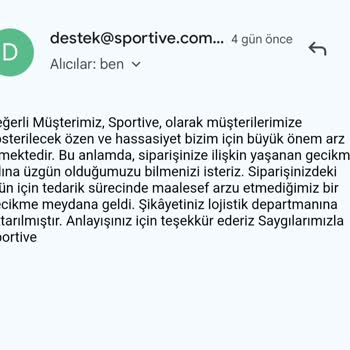 Sportive Mağazası 10 Gün Sonunda Ayakkabıyı İptal Etti