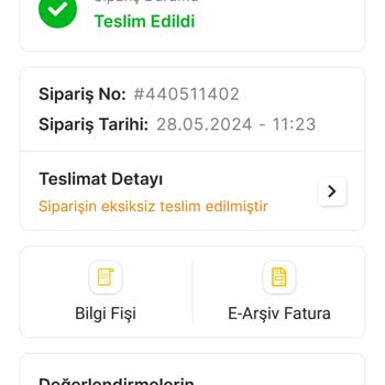 Migros Kurye Ürün Teslim Etmedi