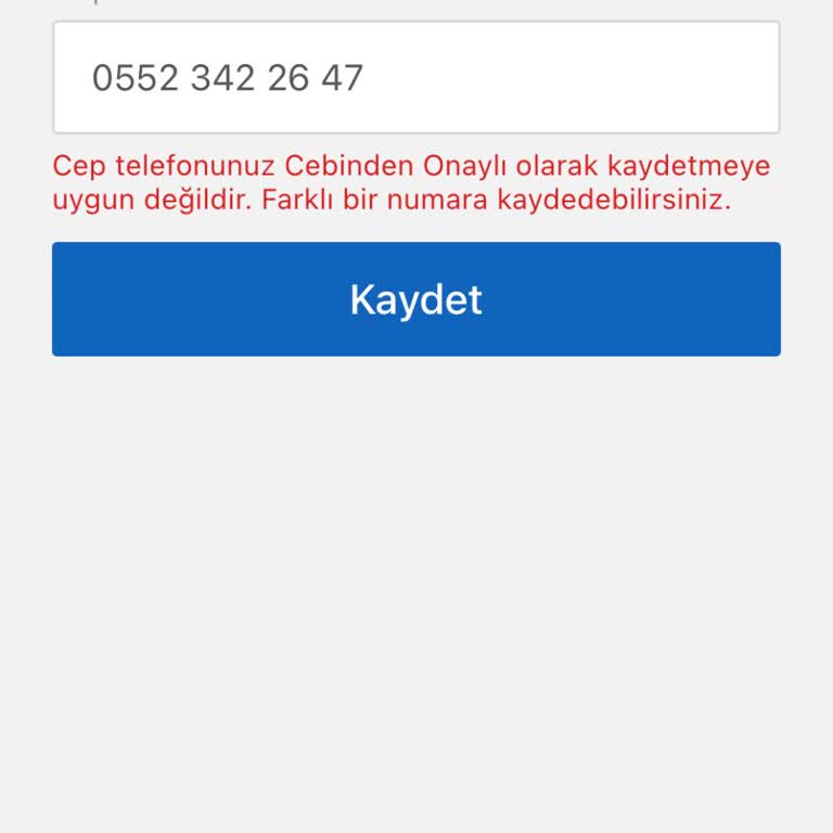 Sahibinden.cok Cebinden Onaylı Sorunu