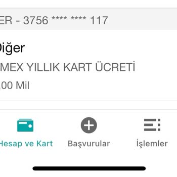 Garanti Bankası Kullanılmayan Kart İçin Alınan Kart Ücreti