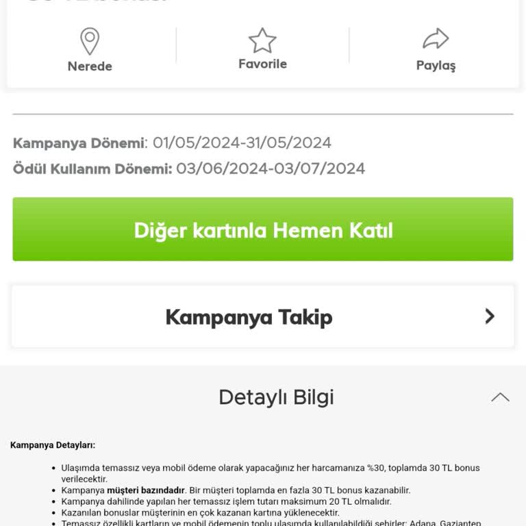 Garanti BBVA Kampanyanın Hiçbir Hükmü Kalmamıştır
