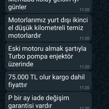 TMT Oto Aldığım Motor Çatlak Çıktı Ve Kargo Ücreti İadesi Yapılmadı