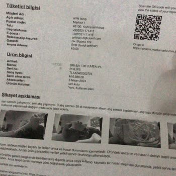 PHILIPS Ev Aletleri P****** Para İade Talebi