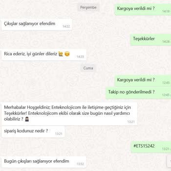 Enteknoloji Ürünü Göndermiyor