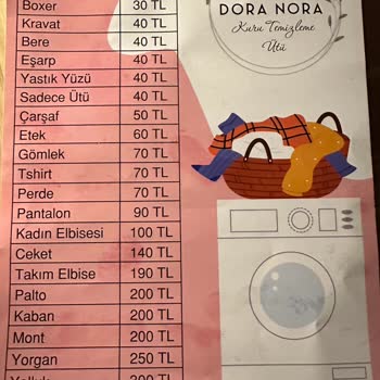 Dora Nora Kuru Temizleme Fiyat Sorunu