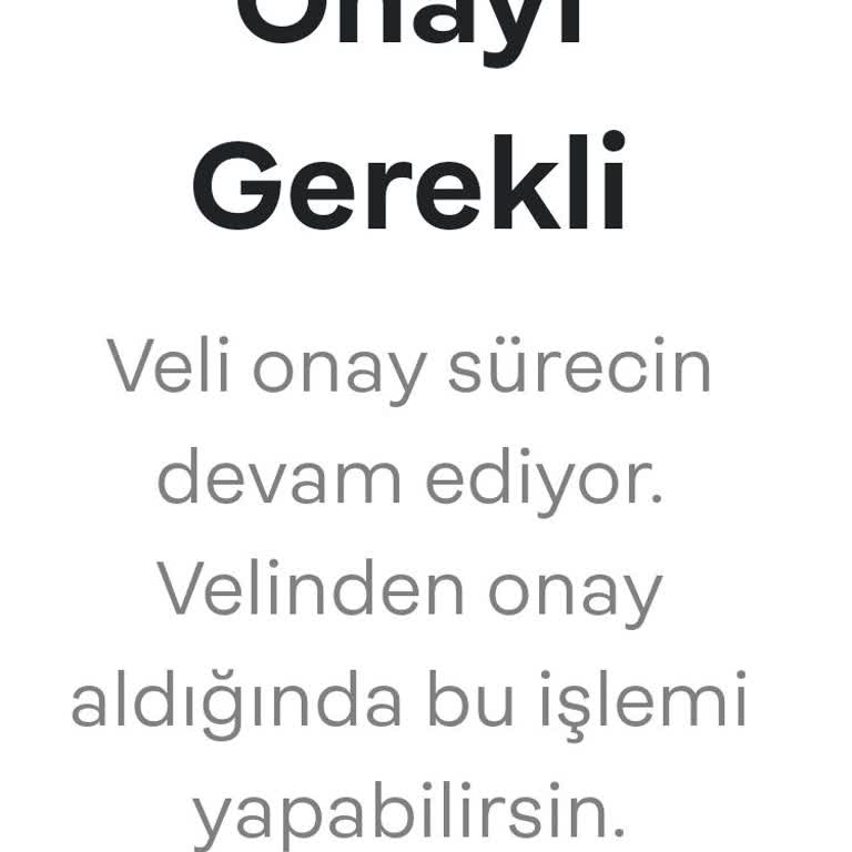 Papara Veli İzin Linki Çalışmıyor