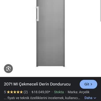 Arçelik 2071 Mı Derin Dondurucu Fabrikasyon Hata