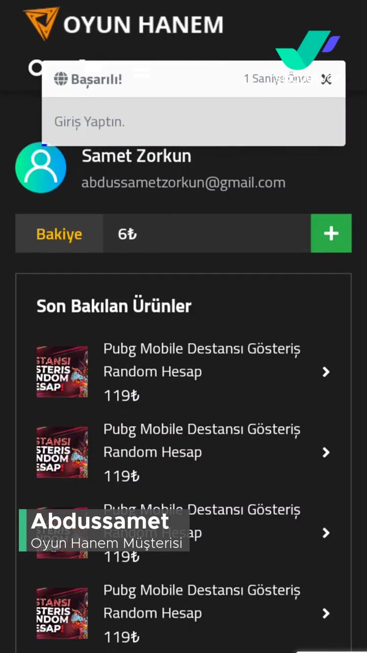 Oyun Hanem Hesabın Şifresi Yok videonun kapak resmi