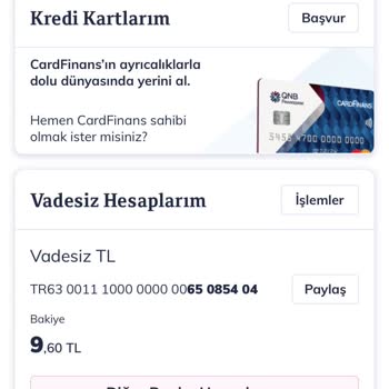 QNB Finansbank Kredi Kartı Elimde Aktif Etmiyorsunuz