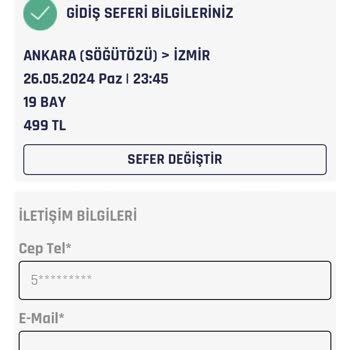 Ali Osman Ulusoy Firması Bilet Parasını Alıp, Biletimi Oluşturmadı.