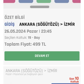 Ali Osman Ulusoy Firması Bilet Parasını Alıp, Biletimi Oluşturmadı.