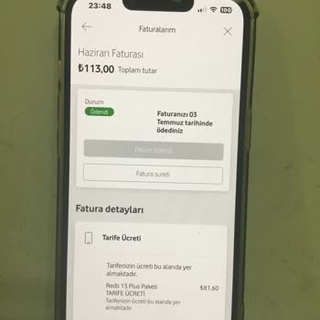Vodafone Red 15 Tarife Ücreti