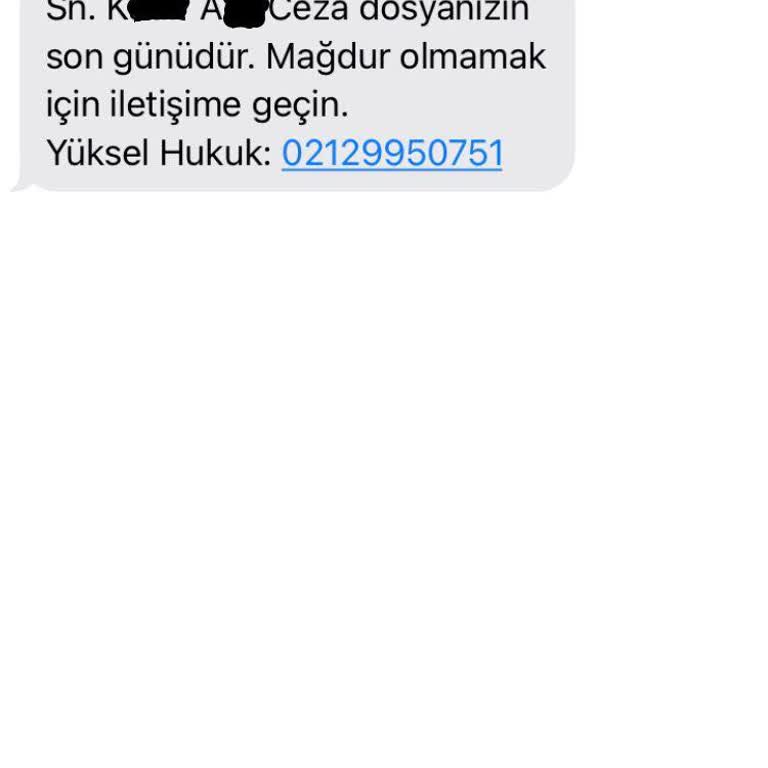 Yüksel Hukuk (SMS) Yanıltıcı Hukuk Bürosu Mesajı Hakkında Şikayet