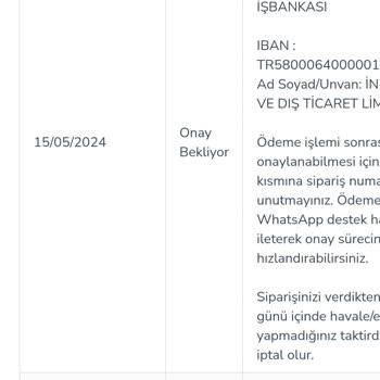 inaktuel.com Ürün Kargoya Verilmiyor