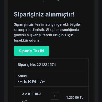 Hermia Atelier Shopier Sorumsuzluğu