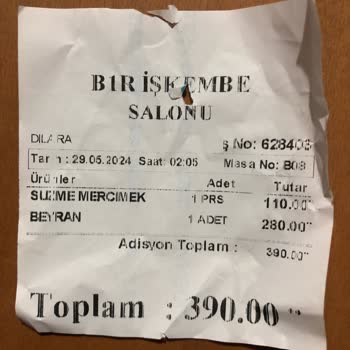 Bir İşkembe Kasa Sorumlusu Beğendiği İçin Ücret Ödedim.