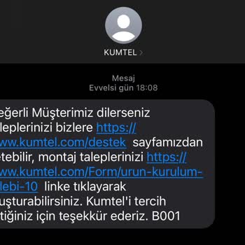 Kumtel Yetkili Servisi Pişmanlıktır.