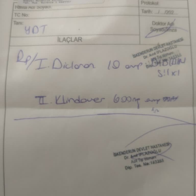 İskenderun Devlet Hastanesi Reçete Tarihi 2 Ay Geçmiş Dedi, İğne Yapmadılar