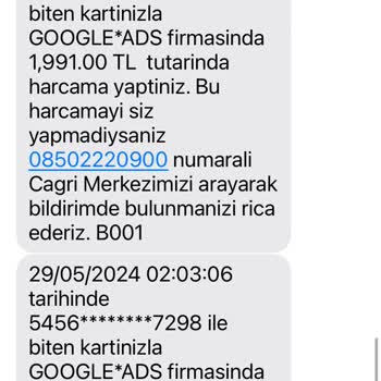 QNB Finansbank Google *ads Şikayet