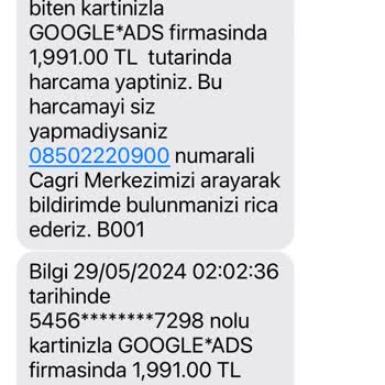 QNB Finansbank Google *ads Şikayet