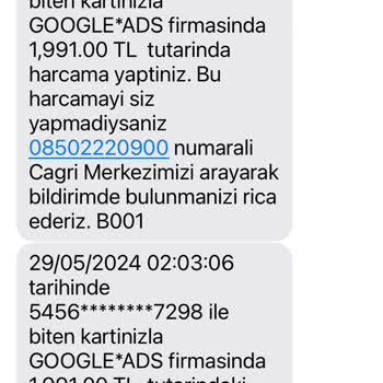 QNB Finansbank Google *ads Şikayet