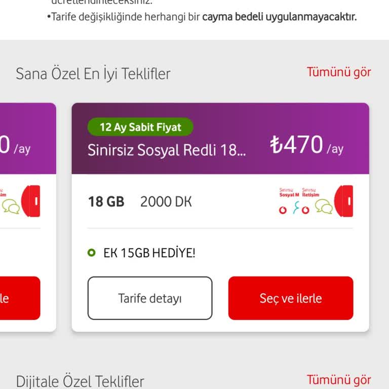 Vodafone'un Taahhüt Bitiminde Fahiş Tarife Dayatması