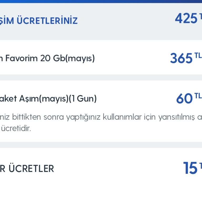 Turkcell Ses Paket Aşımı