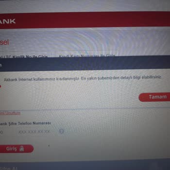 Akbank Mobil Ve İnternet Bankacılığı Kısıtlanmıştır