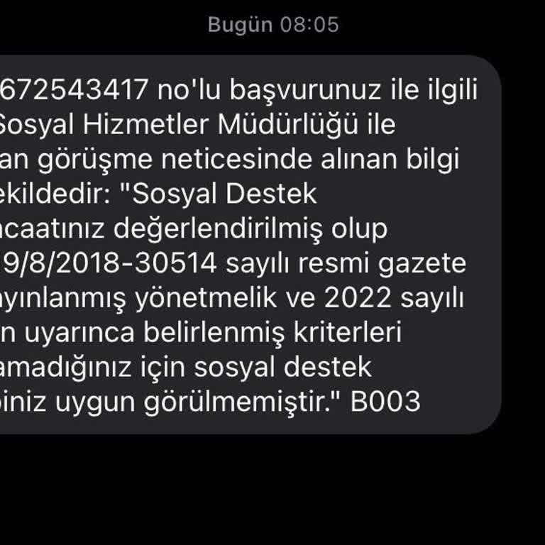 İBB - İstanbul Büyükşehir Belediyesi Yeni Doğan Bebek Desteği Başvurumun Haksız Reddi