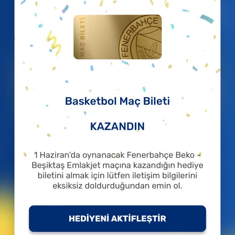 Beko Çark-ı Fener FB Maçı