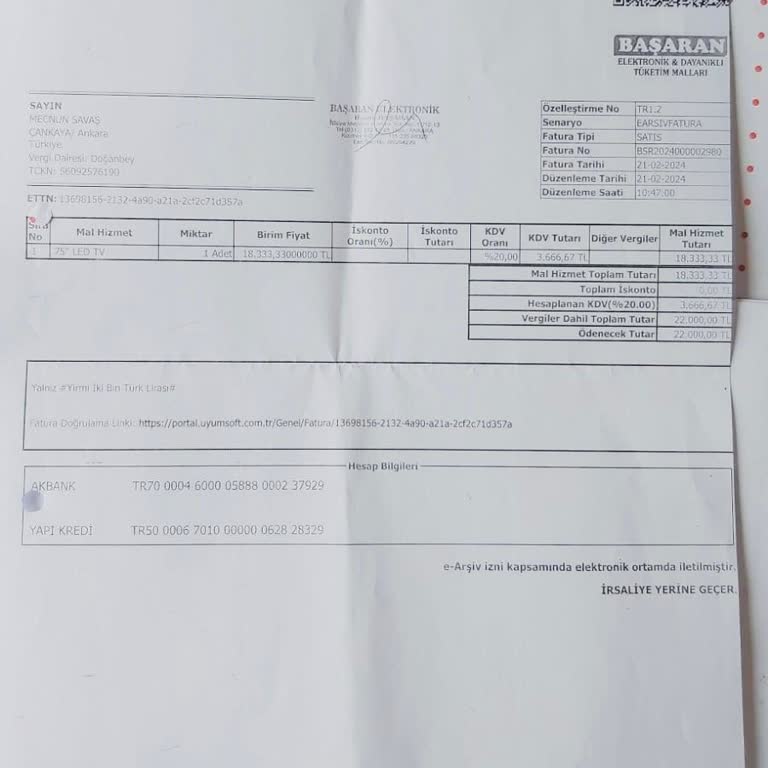 Avox TV Servis Sorunu