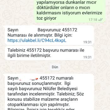 Nilüfer Belediyesi Ve Bursa Büyükşehir Göreve Davet Ediyorum