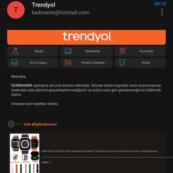 Trendyol Bozuk Ürün Satıyor