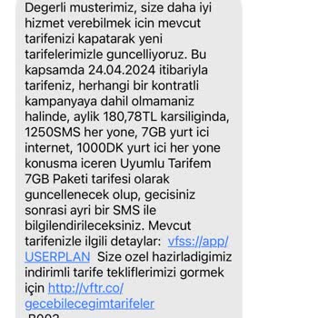 Vodafone Fahiş Fiyat Uygulaması