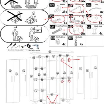 Tiamob 6 Kapılı 2 Çekmeceli Gardırop Eksik Parça Şikayeti