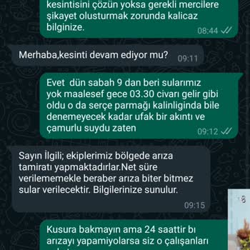 Asat Su Kesintisi