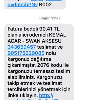 Swan Giyim (swangiyimmm) Ücretsiz Kargo Ve Kalite Sorunu Yaşadım