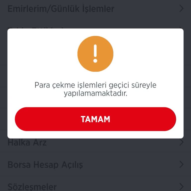 Ziraat Yatırım Borsadan Paramı Çekemiyorum
