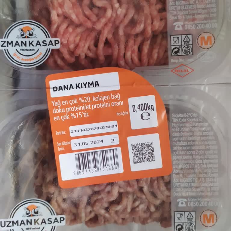 Migros Sanal Market, Bozuk Kıyma Gönderdi, Değişim İstedim, Sonuç Yok.