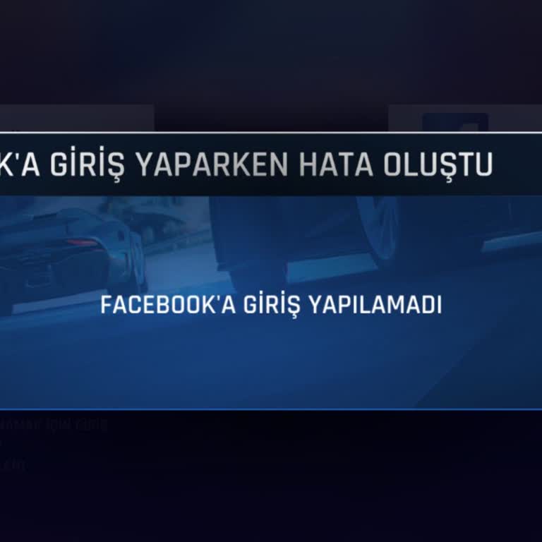 Gameloft Asphalt9 Facebook Bağlantı Sorunu