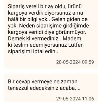 Koçtaş Tan Alınan Mobilya Bir Aydır Teslim Edilmiyor.