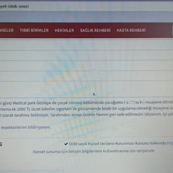 Medical Park Hastanesi Onaylanan Sağlık Sigortasına Ek Ücret Alınması