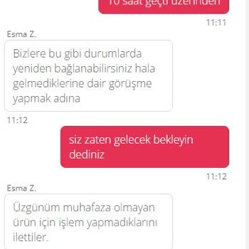 Yemeksepeti Müşteri Memnuniyetine Önem Vermiyor.