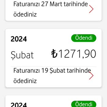 Vodafone Yüksek Fatura Bedeli