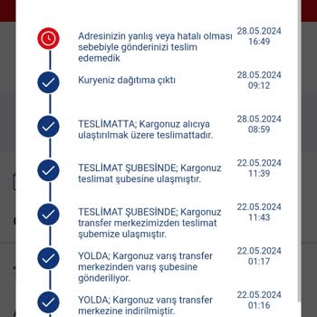 Aras Kargo Kargom Benden Habersiz İade Etmişler